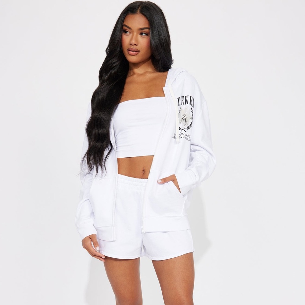 2pc Weekend Abroad Jacket & Shorts Travel Set